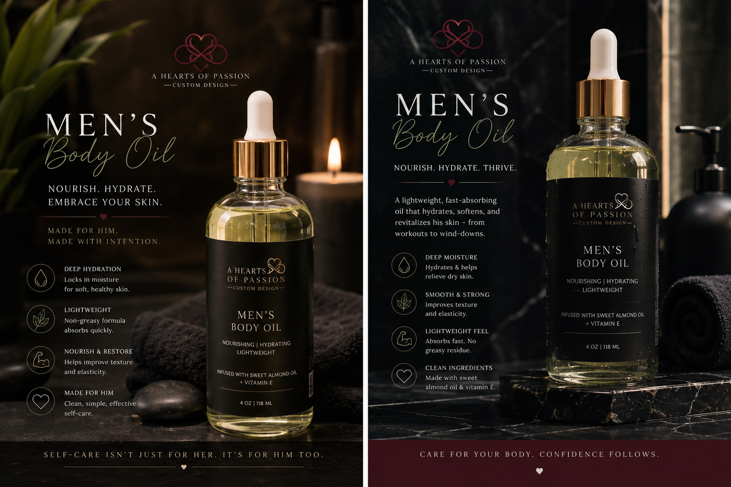 Men's Body Oil